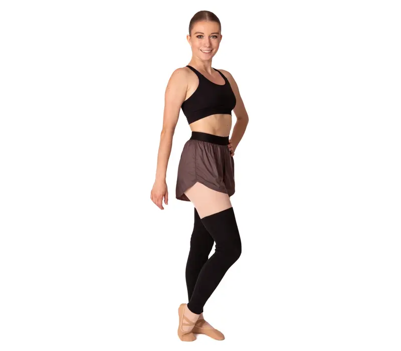 Bloch Leos velvet crop top, Damen-Top - Schwarz