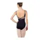 Capezio V-Neck, Damen-Balletttrikot mit schmalen Trägern