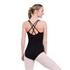 Capezio Double Strap Camisole Leotard CC123, Ballett-Trikot - Čierna