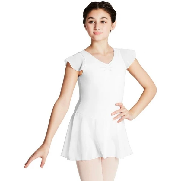 Capezio flutter sleeve dress, Tanztrikot mit Rock