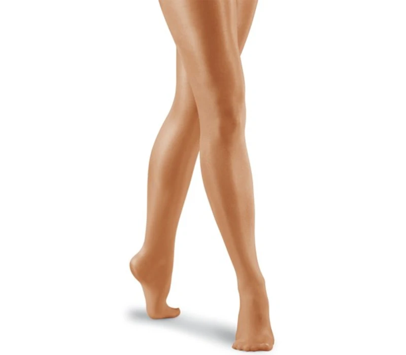 Capezio ultra shimmery, schimmernde Strumpfhose - Hnedá suntan Capezio