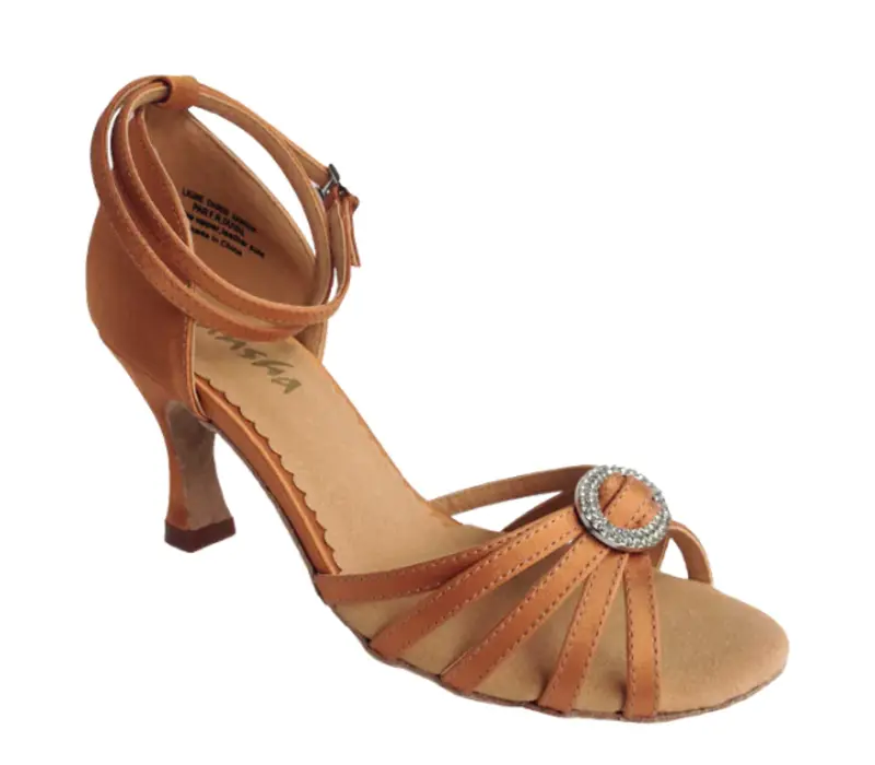 Sansha Bailee, Lateinschuhe für Damen - Hautfarbe - dark tan