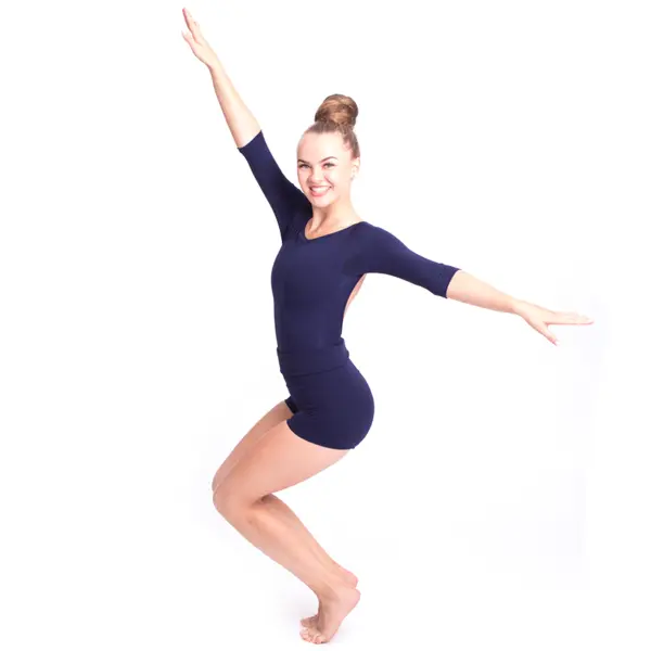 Capezio Boatneck 3/4 Sleeve Leotard, Ballett-Trikot